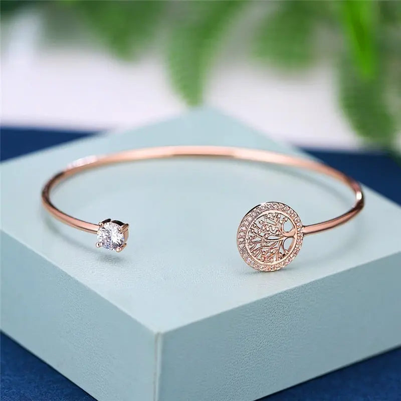 Pulsera Ajustable con Diseño del Árbol de la Vida