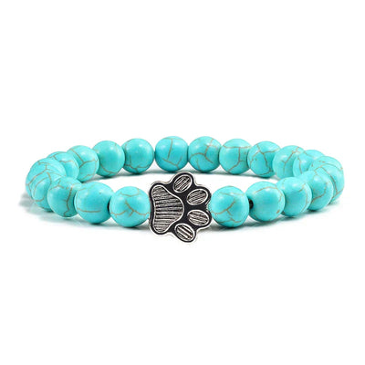 Pulsera de Patas con Cuentas – Diseño de Piedra Natural
