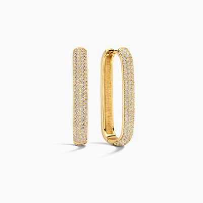 Aros Pavé de Gran Tamaño | Oro