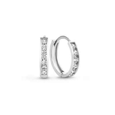Pendientes de Piedra Dara Brillane | Oro Blanco