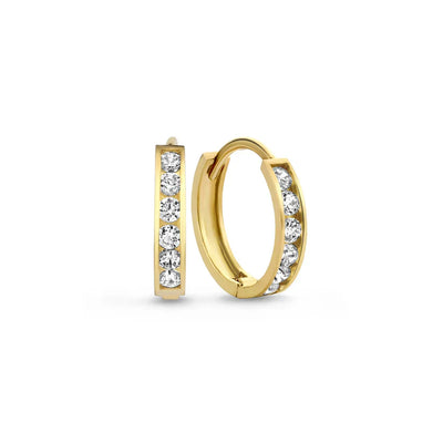 Conjunto de Pendientes de Piedra Dara Brillane | Oro