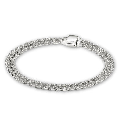 Pulsera Cubana de Moissanita | Oro
