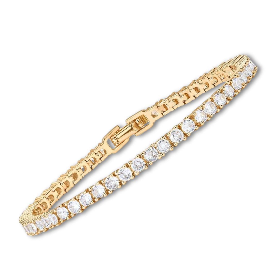 Pulsera de tenis de Moissanita | Oro Blanco