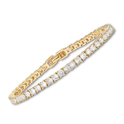 Pulsera de tenis de Moissanita | Oro Blanco