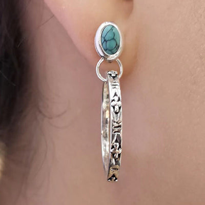 Pendientes Boho Vintage de Ónix