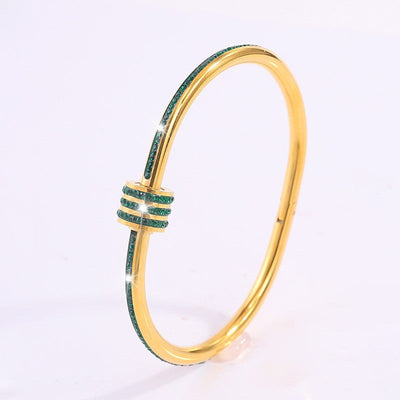 Pulsera Tessandra Virelli Verde | Dorado