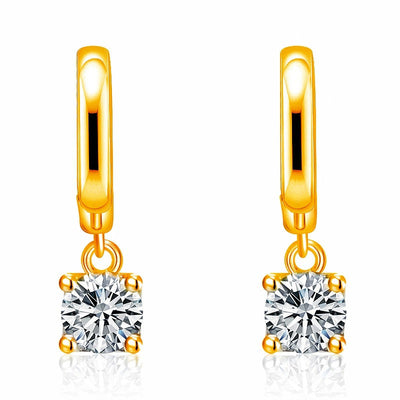Pendientes Colgantes Cuadrados Aurora | Oro