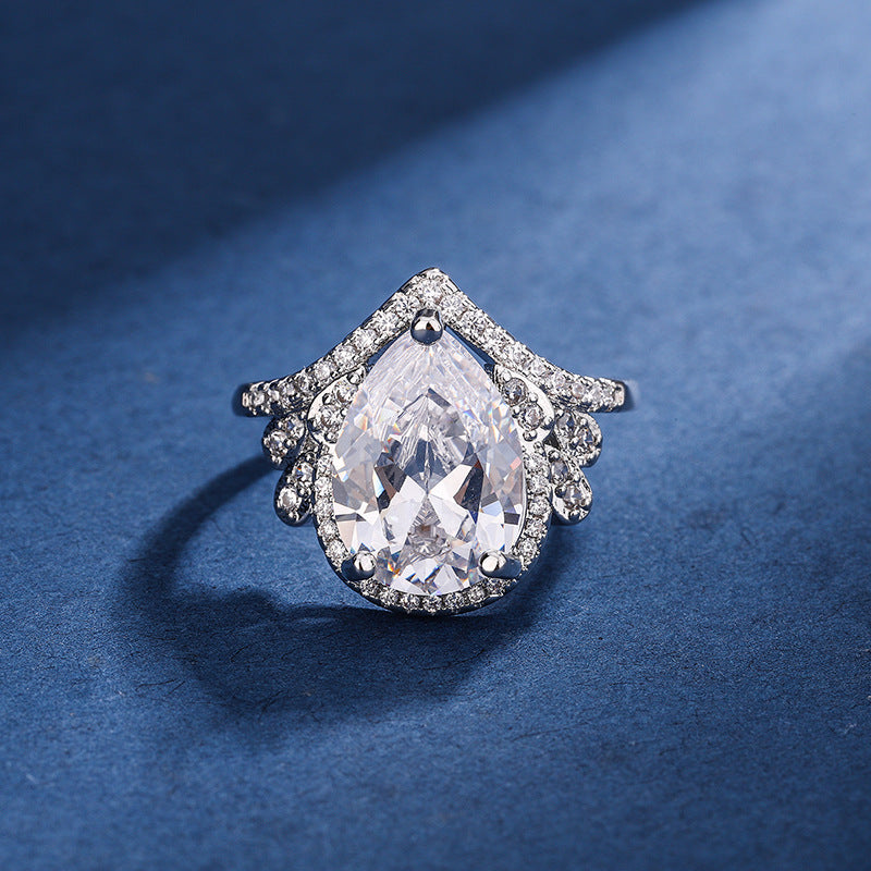 Conjunto Aria Teardrop Blanco | Oro Blanco