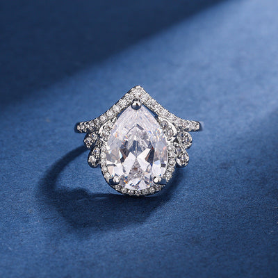 Conjunto Aria Teardrop Blanco | Oro Blanco