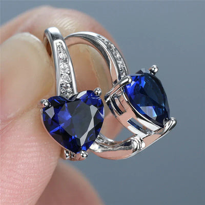 Pendientes de Zafiro Lunara Exclusivos