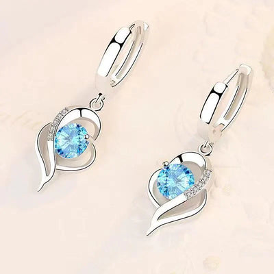Pendientes Elegantes con Forma de Corazón