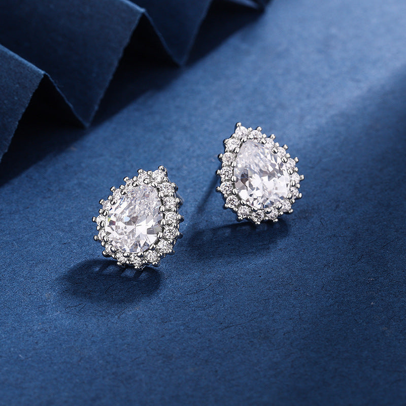 Conjunto Aria Teardrop Blanco | Oro Blanco