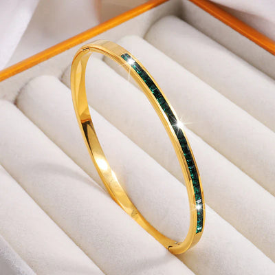 Pulsera Verde Dorado