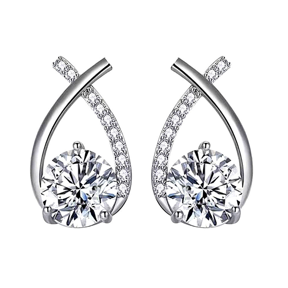 Aretes Arielle | Oro blanco