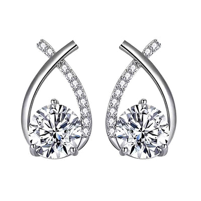 Aretes Arielle | Oro blanco