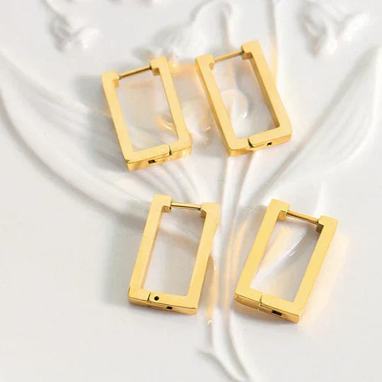 Pendientes Geométricos Terrafin | Oro