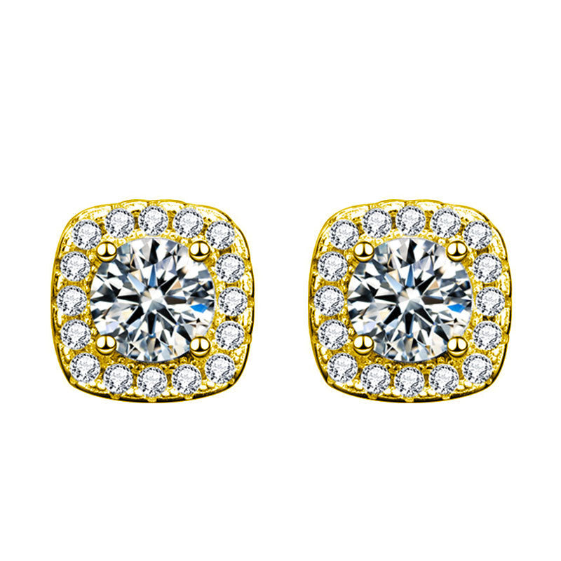 Pendiente Glennis | Oro blanco