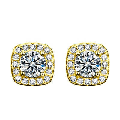 Pendiente Glennis | Oro blanco