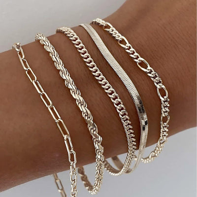 Conjunto de Pulseras Ellis Renner | Oro