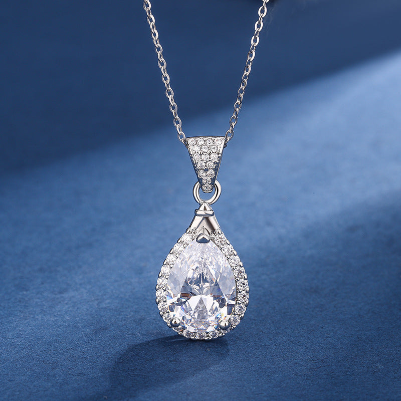 Conjunto Aria Teardrop Blanco | Oro Blanco