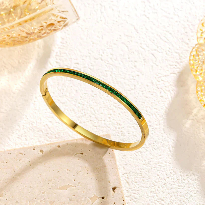 Pulsera Verde Dorado