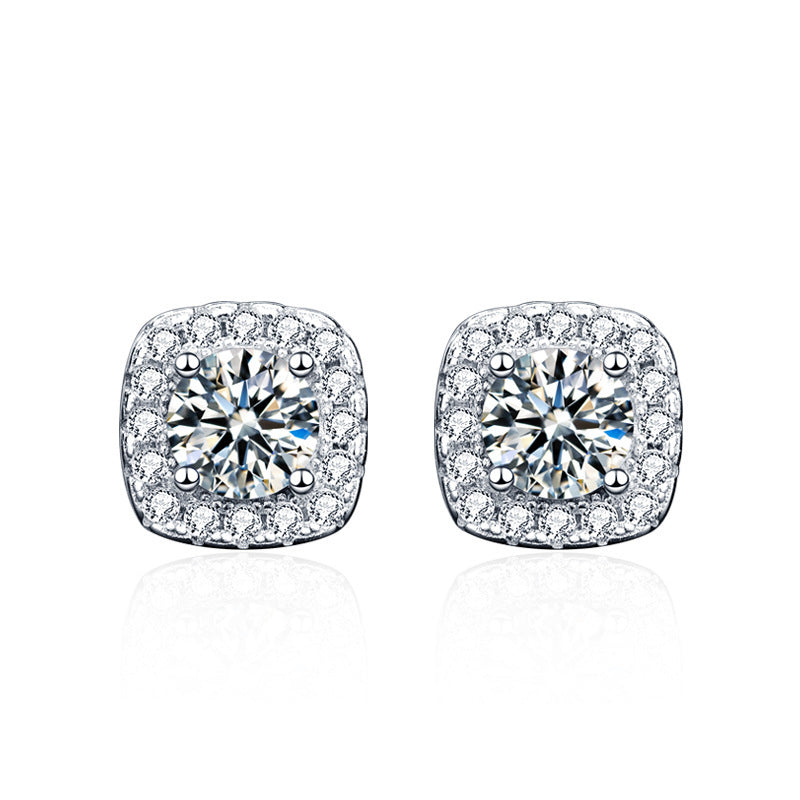 Pendiente Glennis | Oro blanco