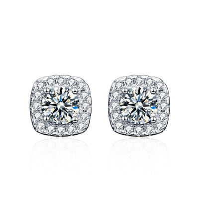 Pendiente Glennis | Oro blanco