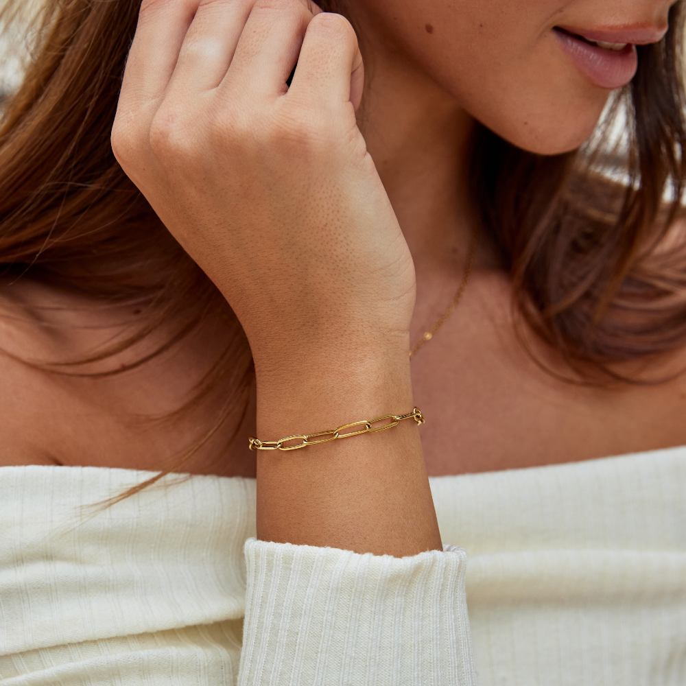Pulsera de Clip Dorada