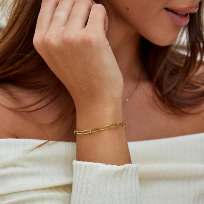 Pulsera de Clip Dorada