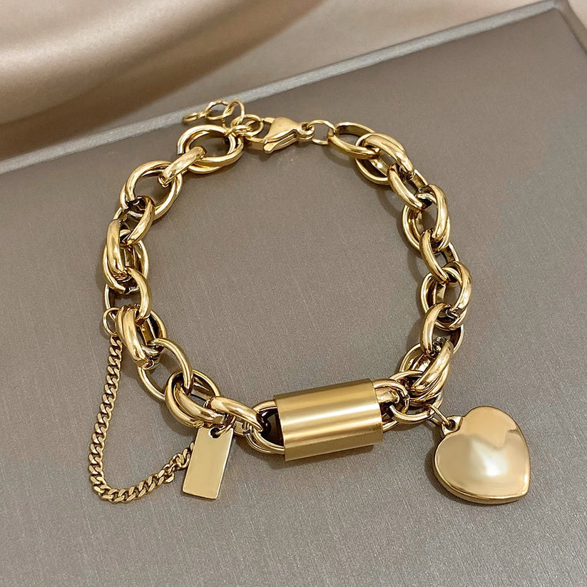 Pulsera Chunky Reconfortante | Oro