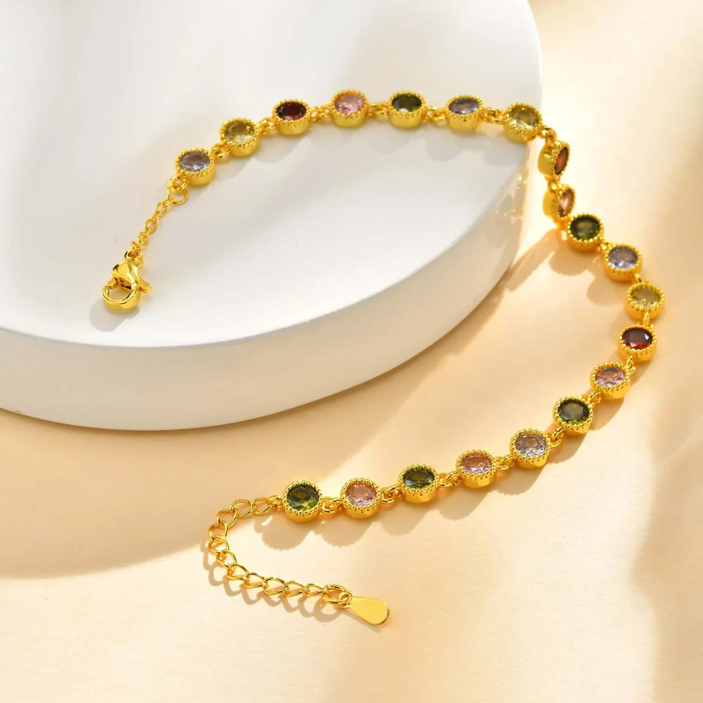 Pulsera de Encanto Arcoíris Brillante
