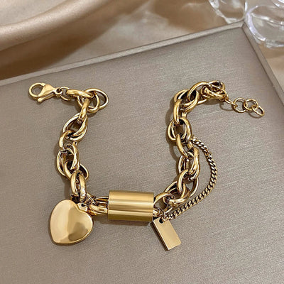 Pulsera Chunky Reconfortante | Oro