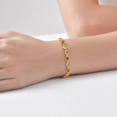 Pulsera de Encanto Arcoíris Brillante
