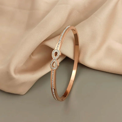 Brazalete Infinito de Cristal de Lujo