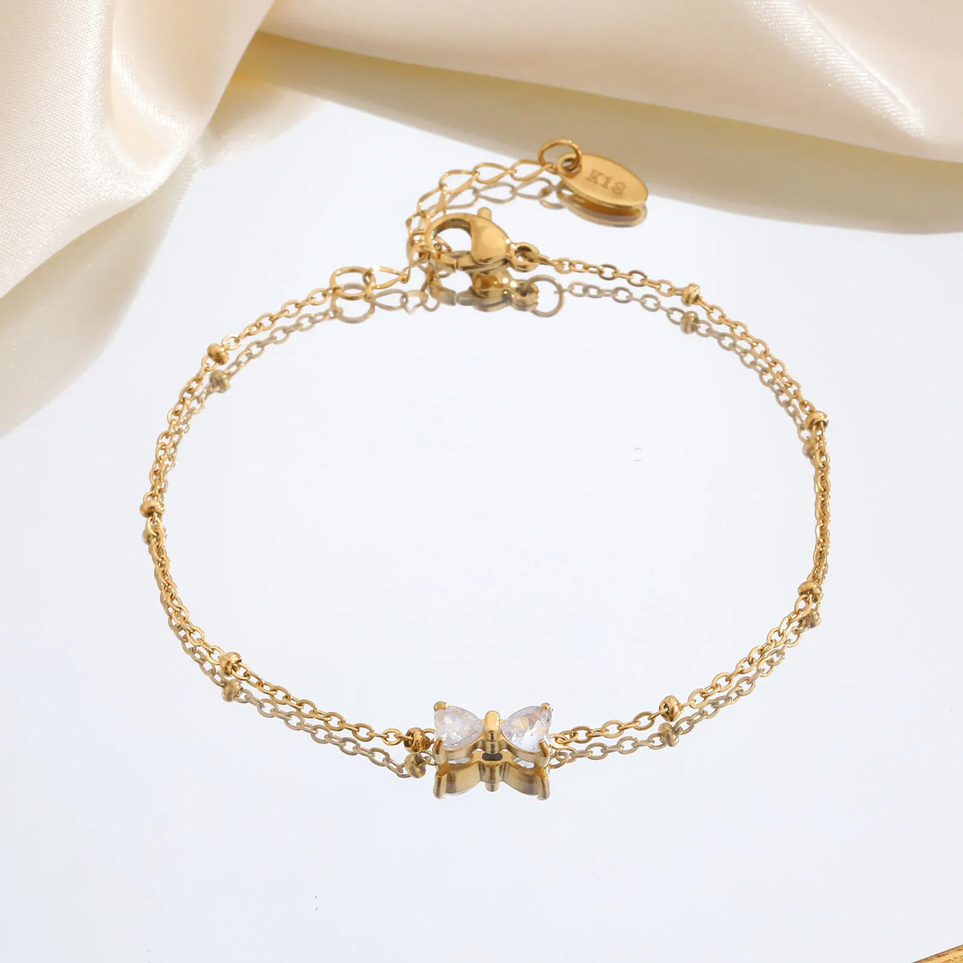 Pulsera de Encanto de Cristal Brillante y Elegante