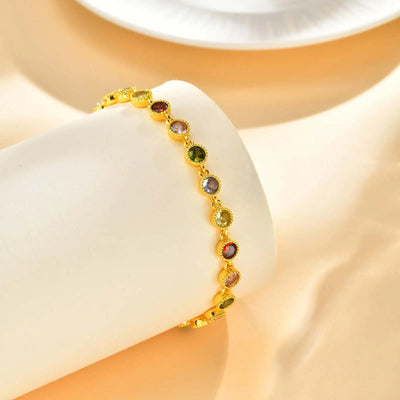 Pulsera de Encanto Arcoíris Brillante
