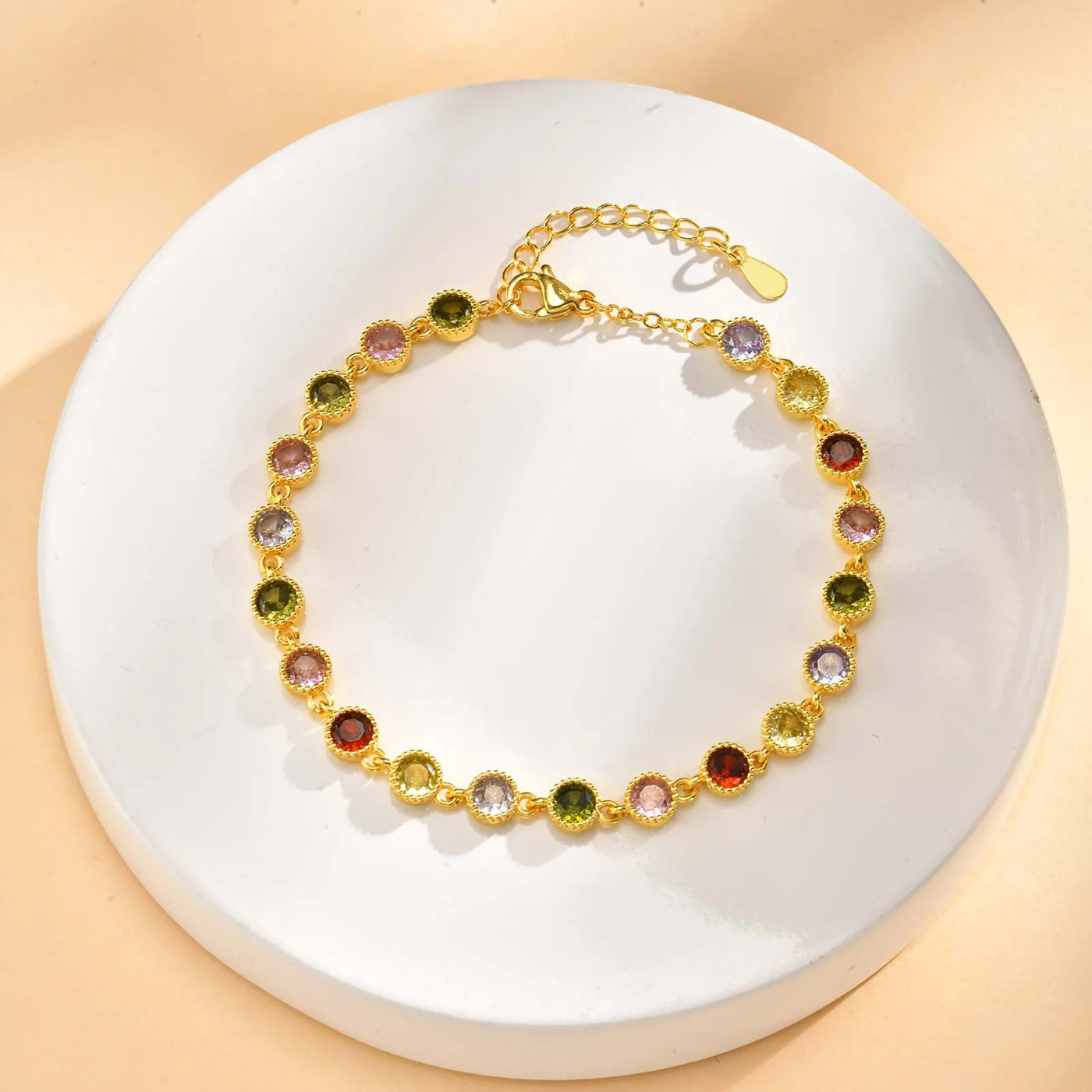 Pulsera de Encanto Arcoíris Brillante