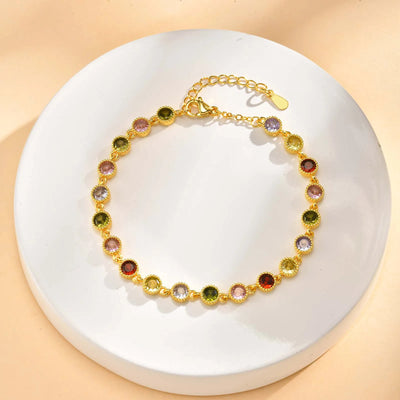 Pulsera de Encanto Arcoíris Brillante