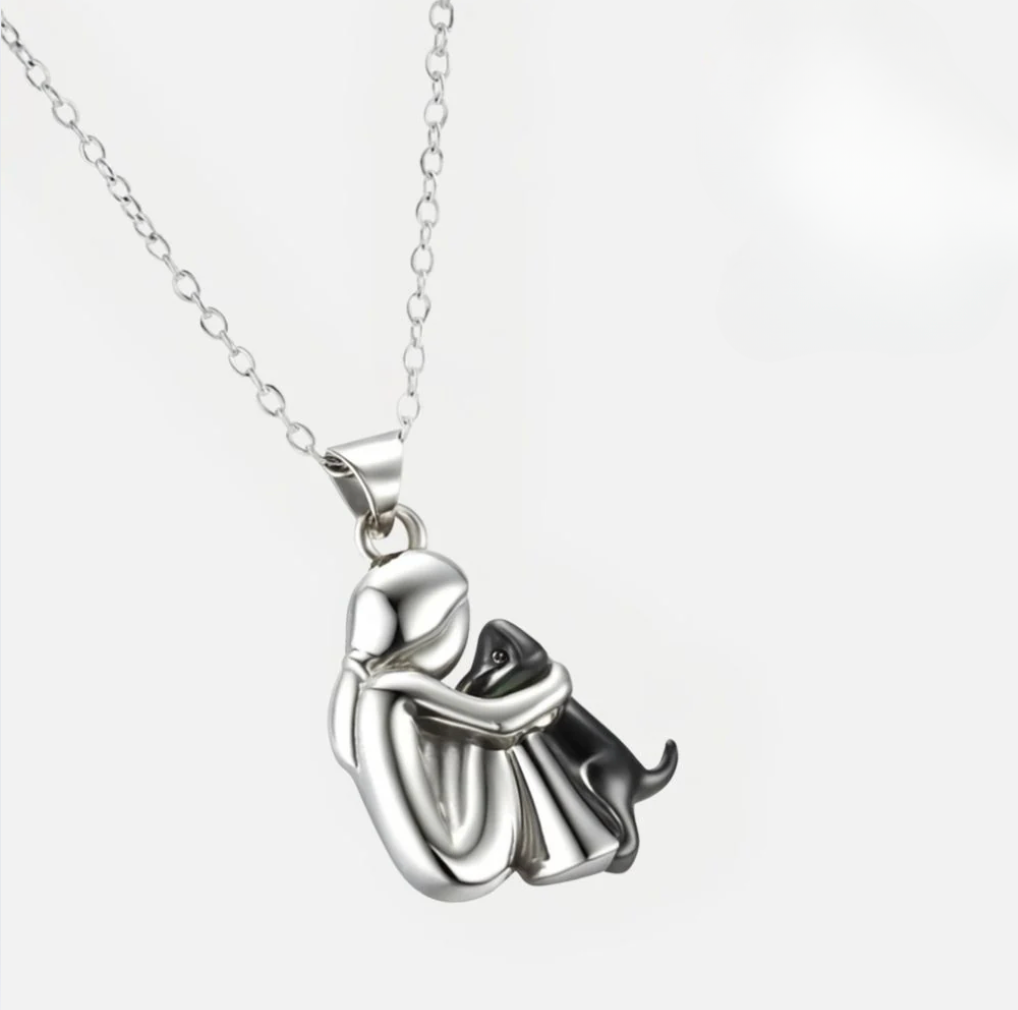 Collar con Colgante de Abrazo y Pendientes de Regalo – Oferta por Tiempo Limitado