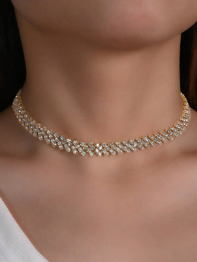 Collar Elegante con Rhinestones