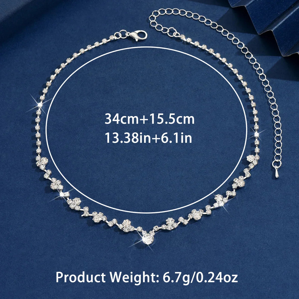 Collar de Novia Elegante con Diamantes