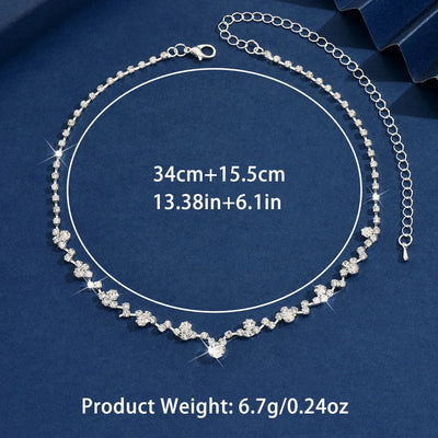 Collar de Novia Elegante con Diamantes