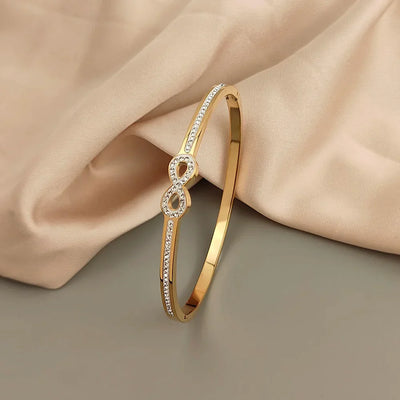 Brazalete Infinito de Cristal de Lujo