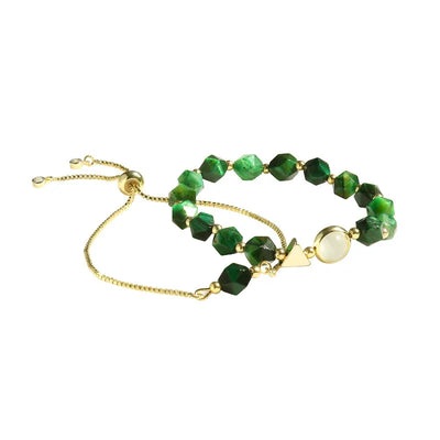 Conjunto de pulseras elegantes verdes
