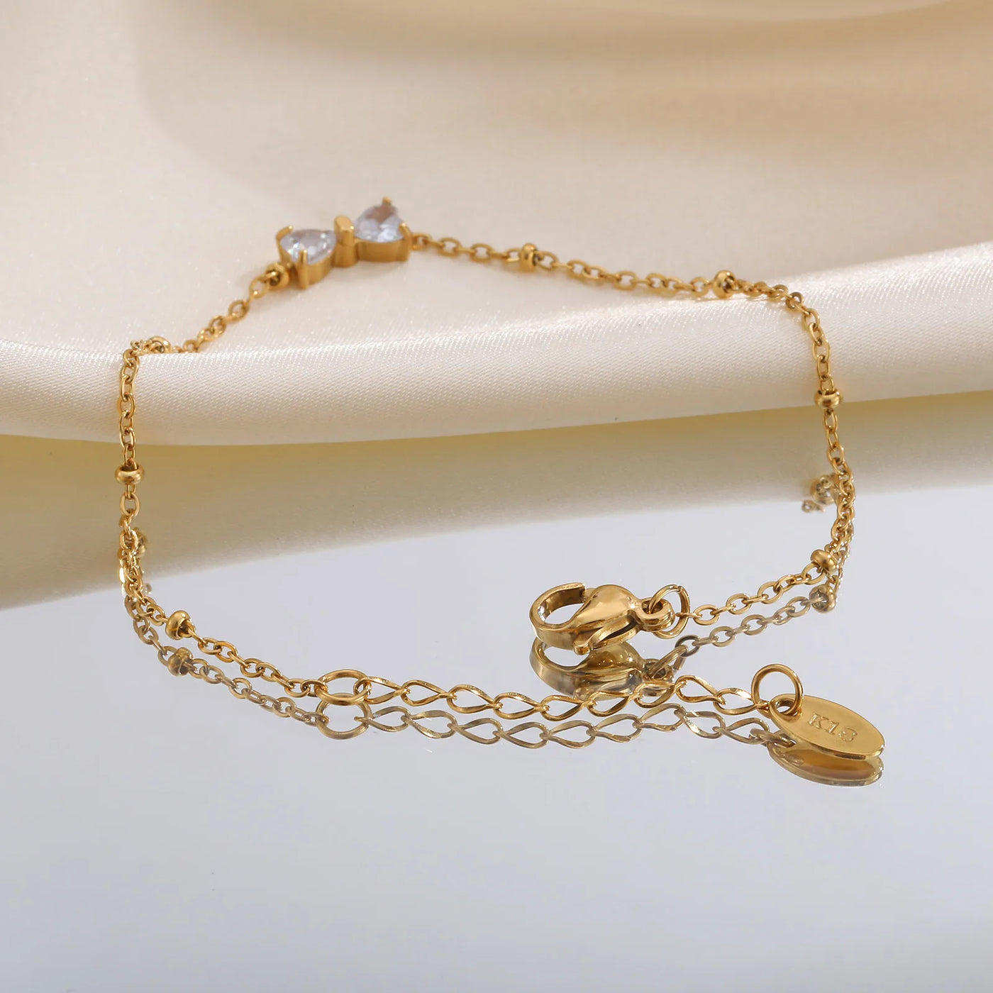 Pulsera de Encanto de Cristal Brillante y Elegante