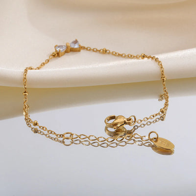 Pulsera de Encanto de Cristal Brillante y Elegante