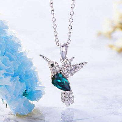 Collar Hummingbird Sparkle con Zirconia