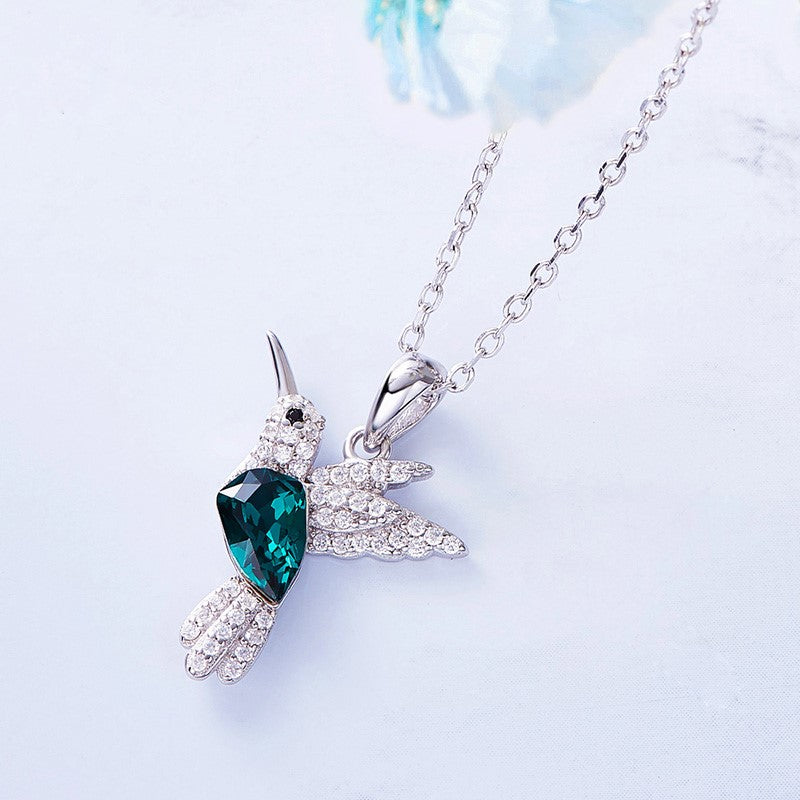 Collar Hummingbird Sparkle con Zirconia