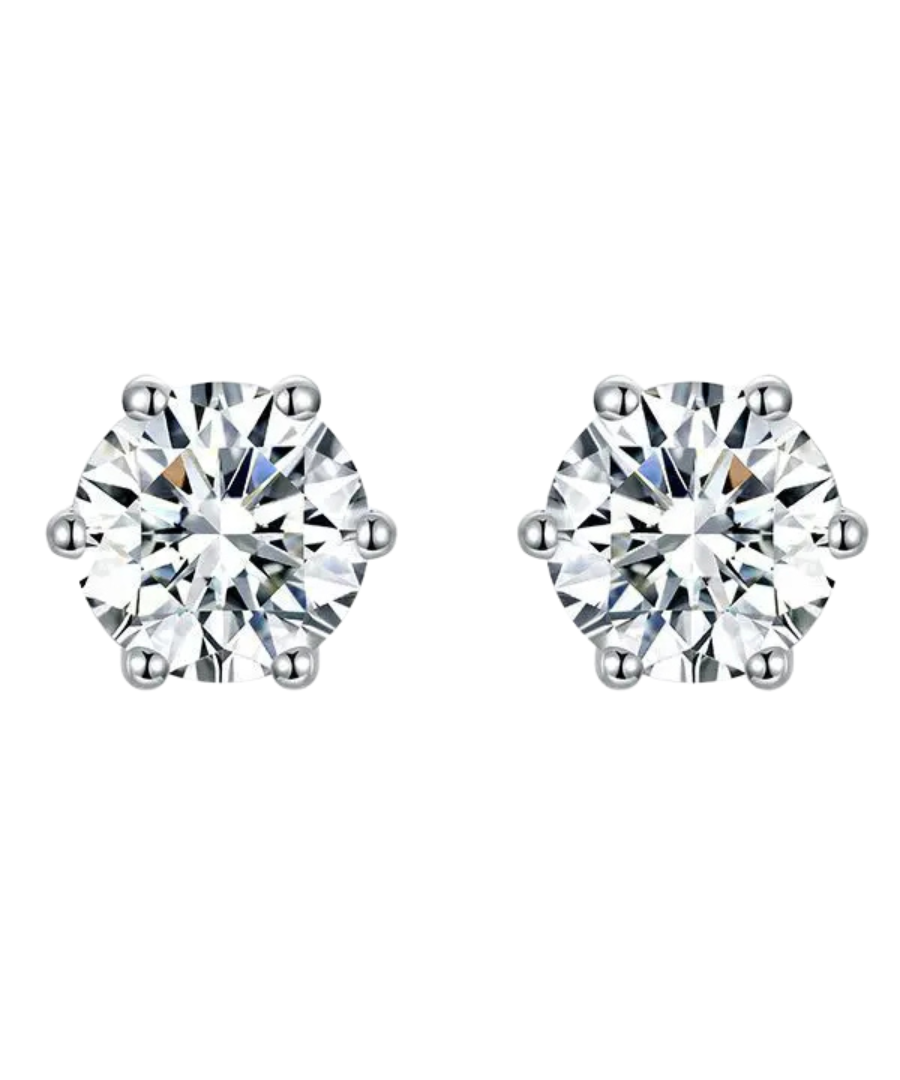 Pendientes Destinee | Oro blanco