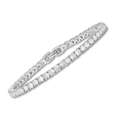 Pulsera de tenis de Moissanita | Oro Blanco